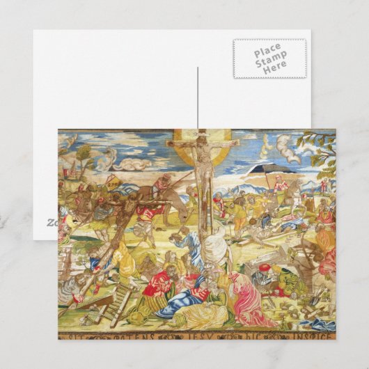 磔、1609年（刺繍） ポストカード (正面/裏面)