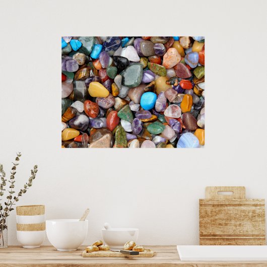 磨いた岩 ポスター (キッチン)