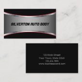 磨かれたクロム一見を滑らかにして下さい 名刺 (正面/裏面)