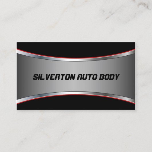 磨かれたクロム一見を滑らかにして下さい 名刺 (正面)