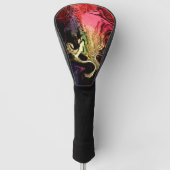 磨かれたトーンと形状の化石の岩または木 ゴルフヘッドカバー (正面)