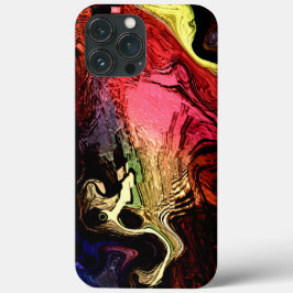 磨かれたトーンと形状の化石の岩または木 iPhone 13 PRO MAXケース