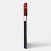 磨かれたトーンと形状の化石の岩または木 iPhoneケース (右側面)