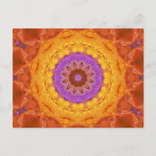 磨かれた日曜日の曼荼羅の郵便はがき ポストカード (正面)