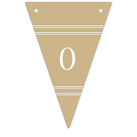 磨かれた無光沢の金ゴールドの結婚 バンティングフラッグ (第2の旗)