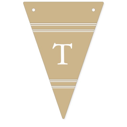 磨かれた無光沢の金ゴールドの結婚 バンティングフラッグ (第16の旗)