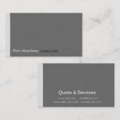 磨かれた鋭くミニマルで粋でモダンな基本 名刺 (正面/裏面)