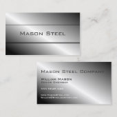 磨きカッコいい鋼効果、名刺 名刺 (正面/裏面)