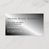 磨きカッコいい鋼効果、名刺 名刺 (裏面)