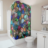 磨きカラフル石 シャワーカーテン (インサイチュ)