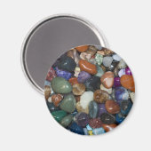 磨きカラフル石 マグネット (正面/裏面)