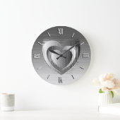 磨きクロムハート ラージ壁時計 (ホーム)