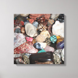 磨き上げた岩の選択 キャンバスプリント