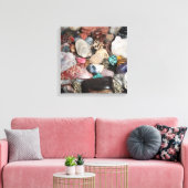 磨き上げた岩の選択 キャンバスプリント (インサイチュ (リビング))