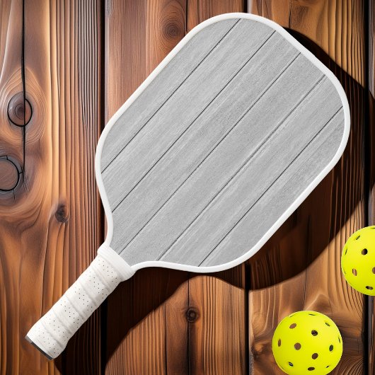 磨き上げた灰色の木製ボード ピックルボールラケット