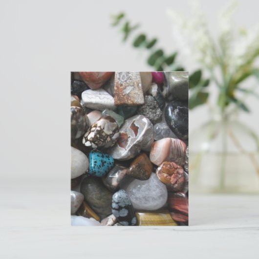 磨き上げた美しい岩絵葉書のコレクション ポストカード (スタンド正面)