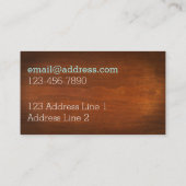 磨き上げられた木目 名刺 (裏面)