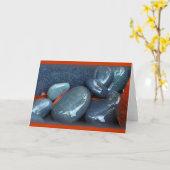 「磨き石」 カード (黄色い花)