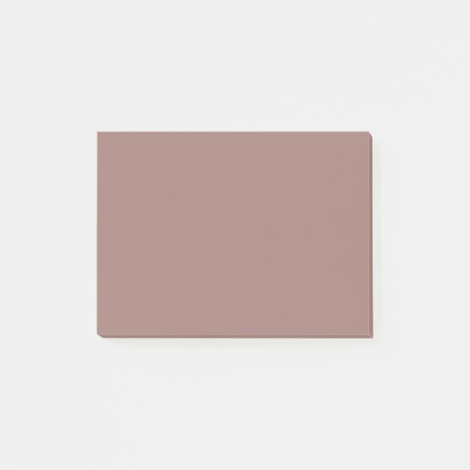 磨き茶色無地の色 ポストイット (正面)