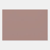 磨き茶色無地の色 ラッピングペーパーシート (正面2)