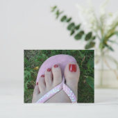 磨き足先美しいまたはサロンポストカード ポストカード (スタンド正面)