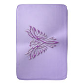 磨一見の薄紫に上がる紫色のフェニックス バスマット (正面縦)