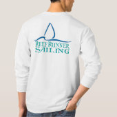 礁のランナーの航行-時代遅れのロゴ Tシャツ (裏面)