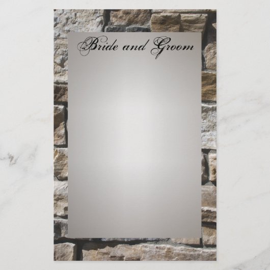 礎石結婚文具 便箋 (正面)