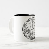 礬のマグのフリーメーソン会員 ツートーンマグカップ (正面左)