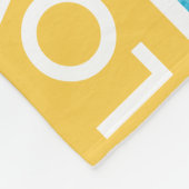 示されるパーソナライズな家族8の写真のコラージュ フリースブランケット (角)