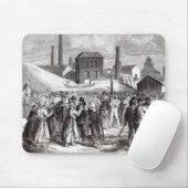 示している女性 マウスパッド (マウス)