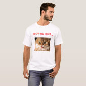 示して下さい私にあなたの…猫(猫)を Tシャツ (正面フル)
