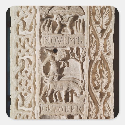 示す柱の詳細 スクエアシール (正面)