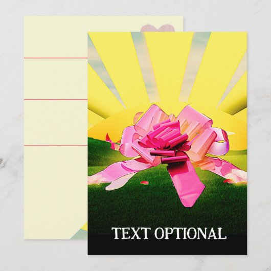 礼を言え感じ! 招待状 (正面/裏面)