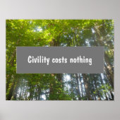 礼儀は何の感動的諺も ポスター (正面)