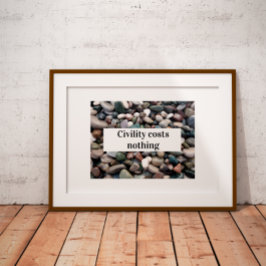 礼儀は何も諺のポスターを要しない ポスター