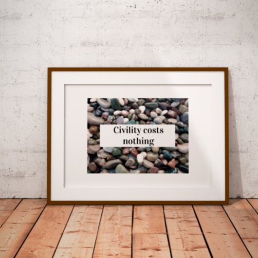 礼儀は何も諺のポスターを要しない ポスター