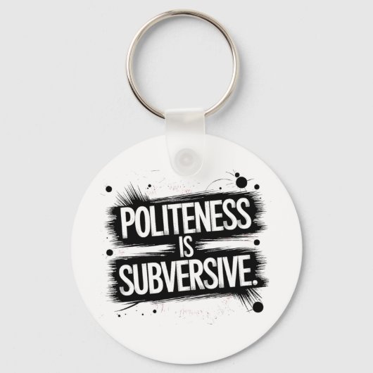 礼儀は打破だ キーホルダー (正面)