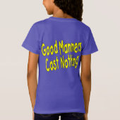 礼儀作法 Tシャツ (裏面)