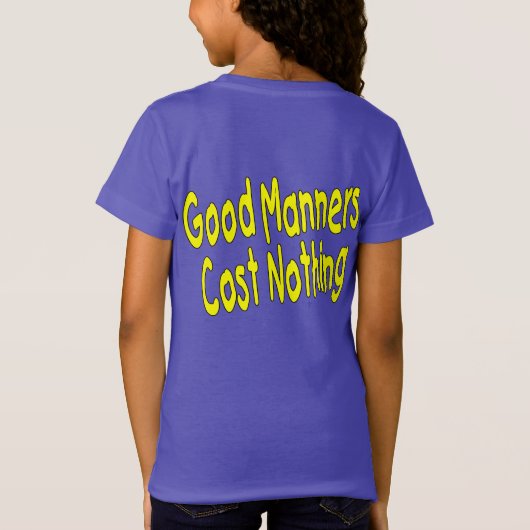 礼儀作法 Tシャツ (裏面)