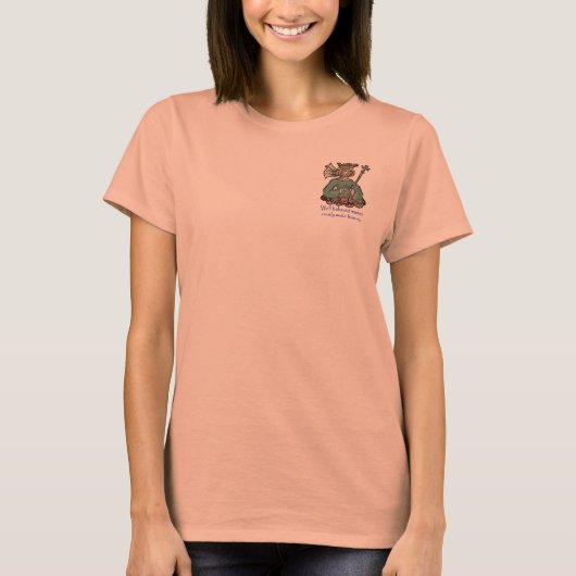 礼儀正しい女性はめったに歴史を作らない、緑 Tシャツ (正面)