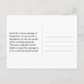 礼儀正しくておしゃれな「ありがとう!」ポストカード ポストカード (裏面)