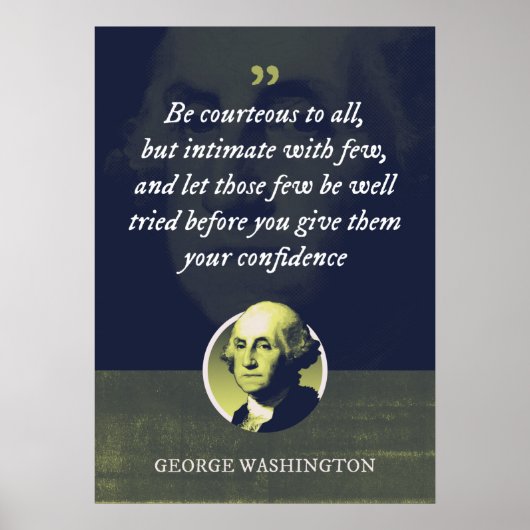 礼儀正しく、少数と親密である ポスター (正面)