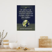 礼儀正しく、少数と親密である ポスター (キッチン)