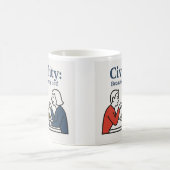 礼儀正しさ：なぜそうしないのか！マグ コーヒーマグカップ (中央)