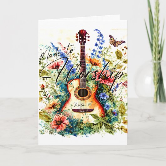 礼拝のために作られた挨拶 カード (正面)