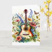 礼拝のために作られた挨拶 カード (黄色い花)