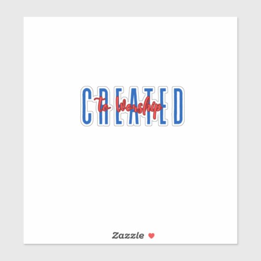 礼拝のために作成 シール (シート)