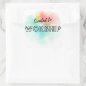 礼拝のために作成 スクエアシール (バッグ)