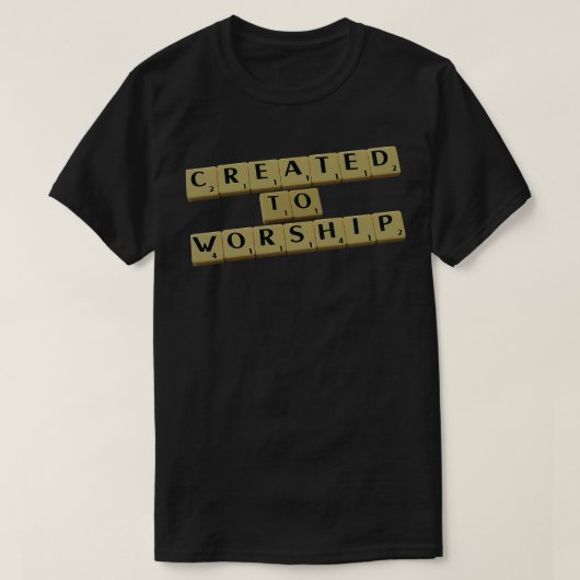 礼拝のために作成 Tシャツ (デザイン正面)